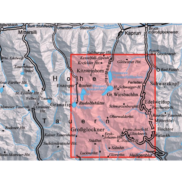 Alpenvereinskarte Glocknergruppe 40 Map |Backcountry Books