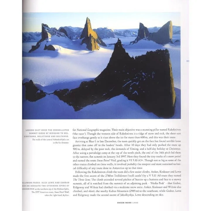 Mountaineering in Antarctica : Climbing in the Frozen South