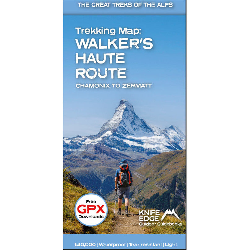 Walker's Haute Route Trekking Map: Chamonix to Zermatt