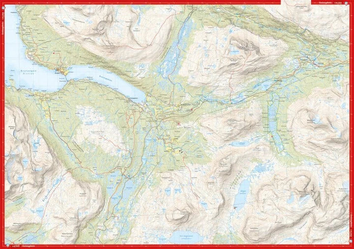Narvik Map | Spanstinden & Dudalstinden 1:25,000 Calazo Map