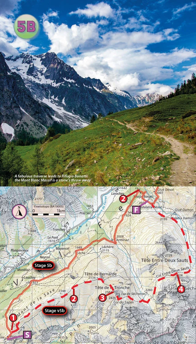 Tour du Mont Blanc Guidebook Knifeedge Outdoor | Backcountry Books
