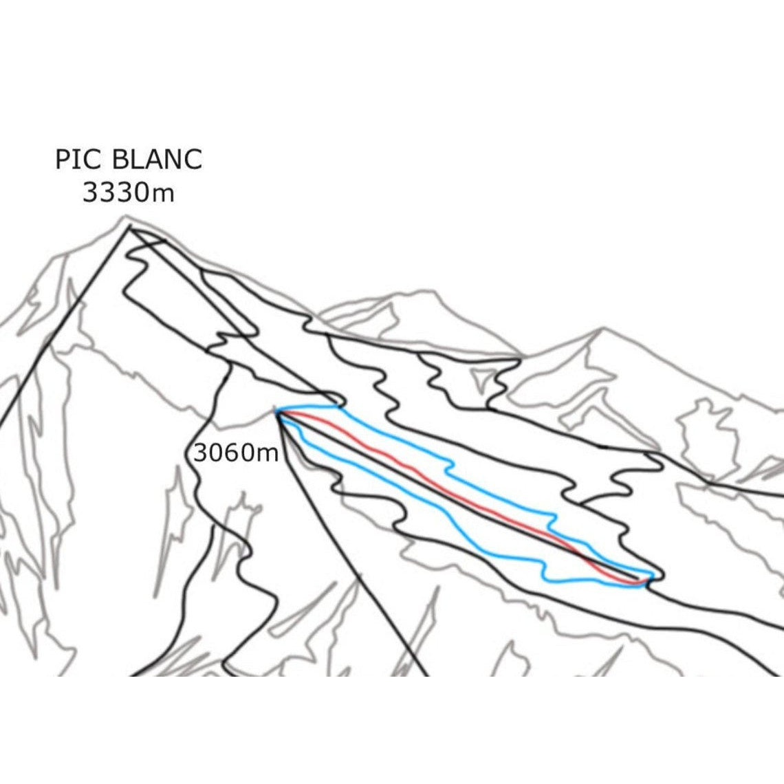 Alpe d'Huez Piste Map Wall Print | Backcountry Books