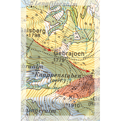 Freeride Map Kitzbuhel East | Backcountry Books