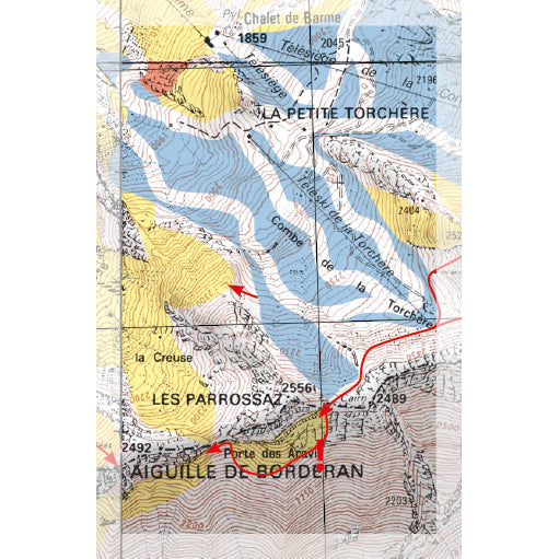 Freeride Map La Clusaz Backcountry Books