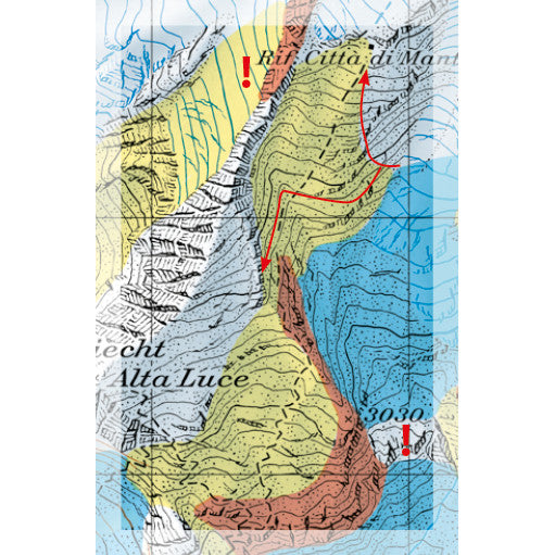 Freeride Map Monte Rosa