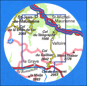 IGN 3435 ET Valloire, Aiguilles d'Arves, Col du Galibier Map | Backcountry Books