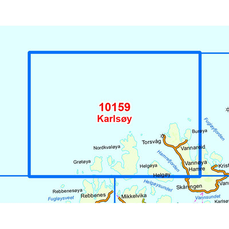 Lyngen Map Nordeca Karlsoy 1:50,00. Backcountry Books.