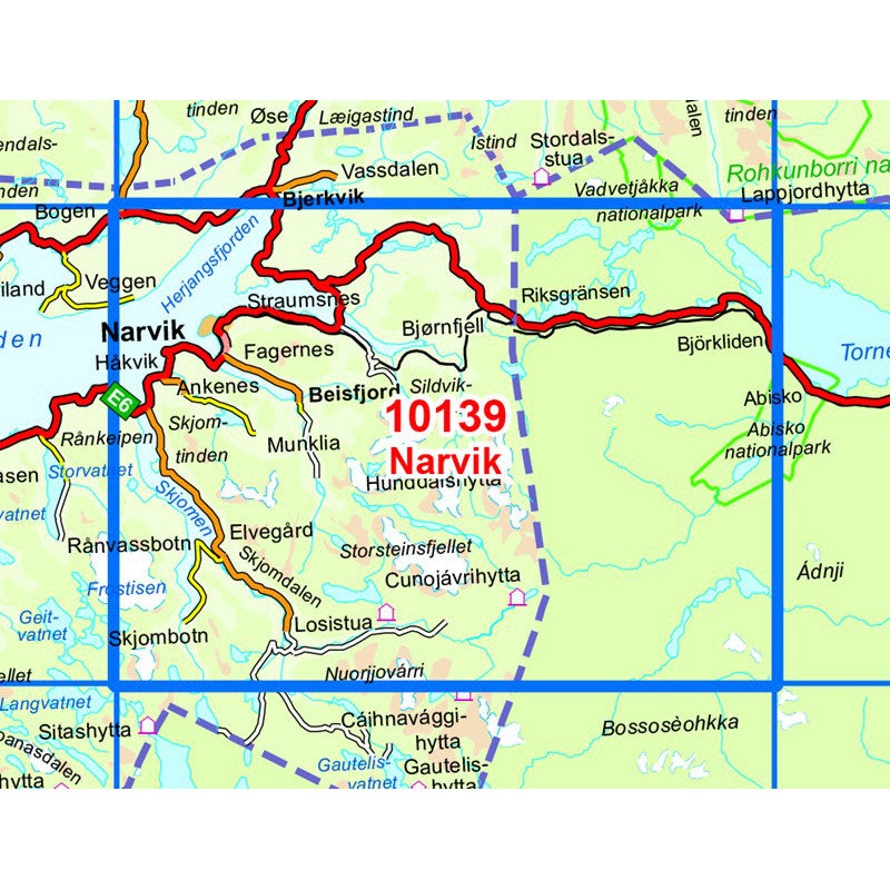 Narvik Map | Nordeca Narvik Map | Backcountry Books