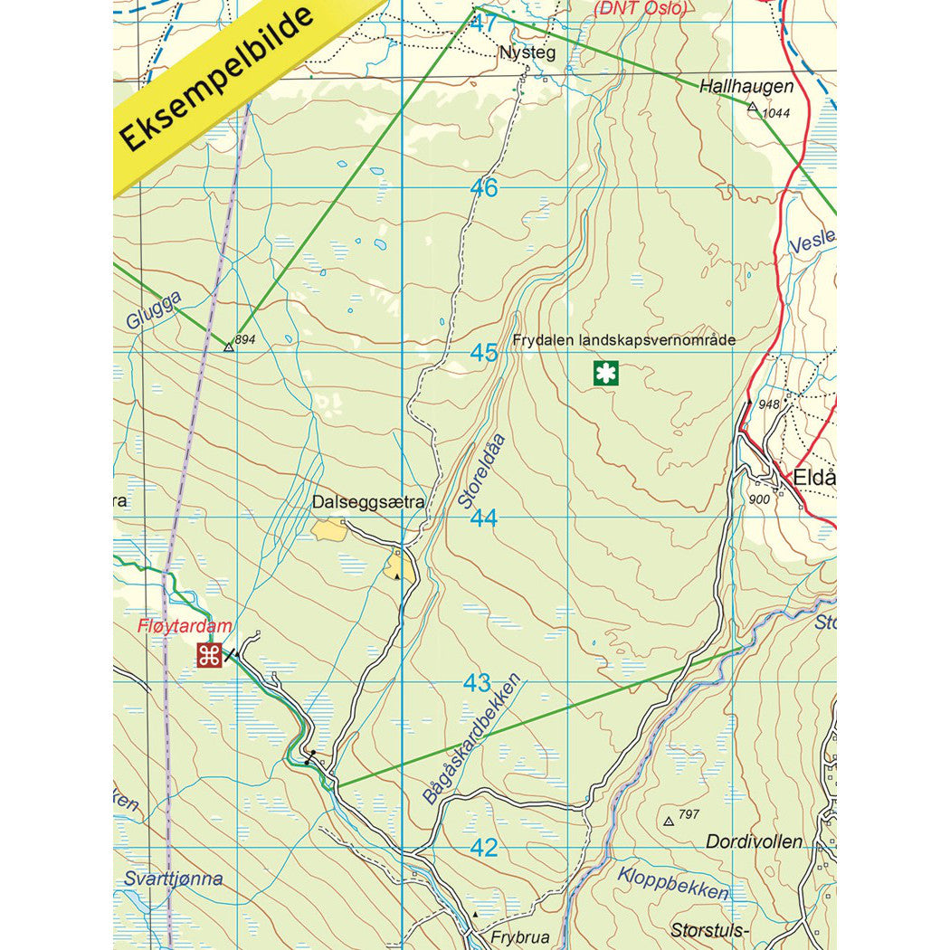 Rondane Map | Nordeca Turkart Rondane Sør South | Backcountry Books