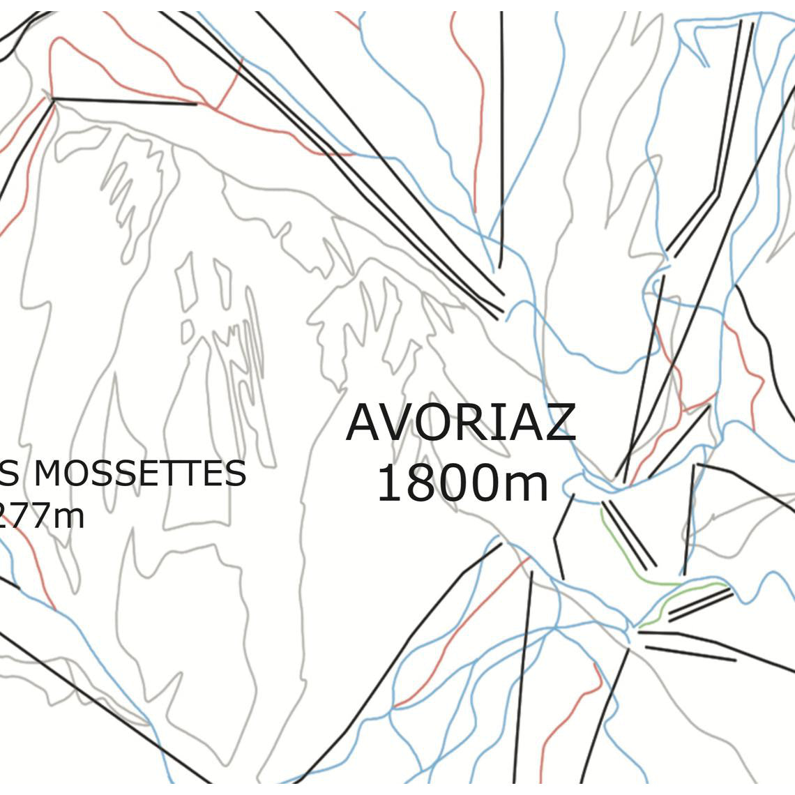Portes du Soleil Piste Map Wall Print | Backcountry Books