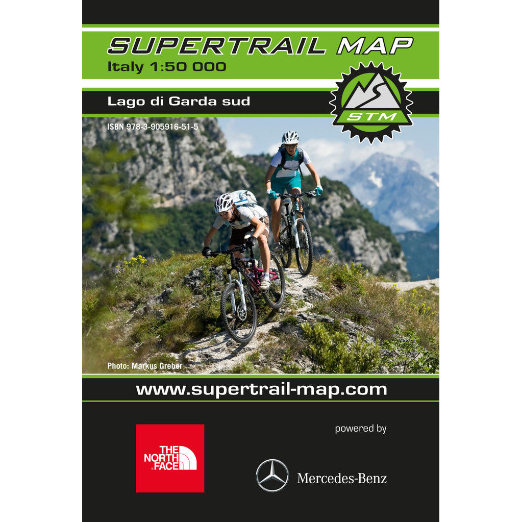 Carte Supertrail du sud du lac de Garde Carte VTT du lac de