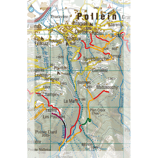 Supertrail Map Valle d'Aosta Centrale | Backcountry Books