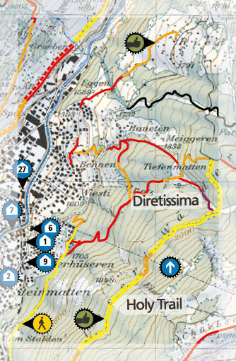 Supertrail Map Zermatt | Backcountry Books