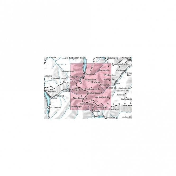 Ötztal Ski Touring Map | Alpenvereinskarte 30/2 Ötztaler Alpen Weisskugel | Backcountry Books