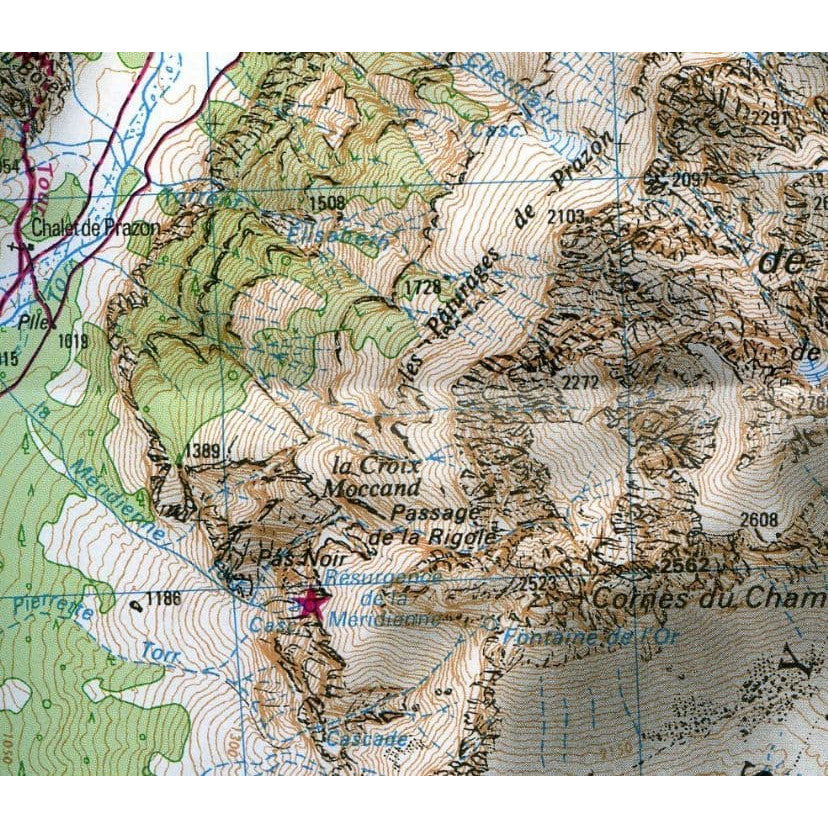 Samoens Map ign-3530-et-samoens-haut-giffre | Backcountry Books