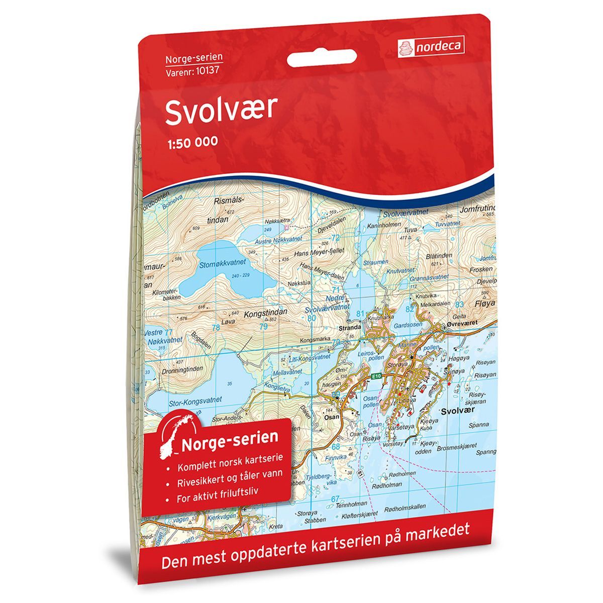 Lofoten Map Nordic Maps Svolvaer 10133 | Backcountry Books