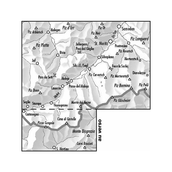 Swisstopo 268S Julierpass Ski Touring Map | Backcountry Books