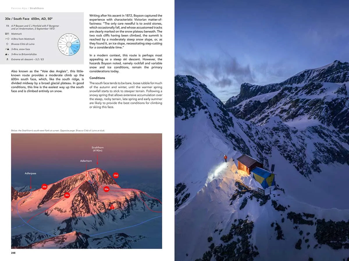 The 4000m Peaks of the Alps Vol 2: Central - Selected Alpine Climbs & Ski Mountaineering Routes Ben Tibbetts | Backcountry Books