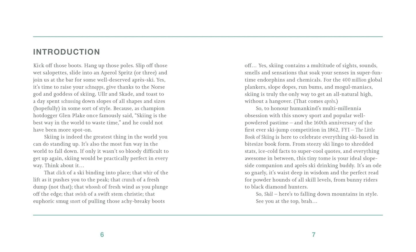 The Little Book of Skiing : Wonder, Wit & Wisdom for the Slopes | Backcountry Books