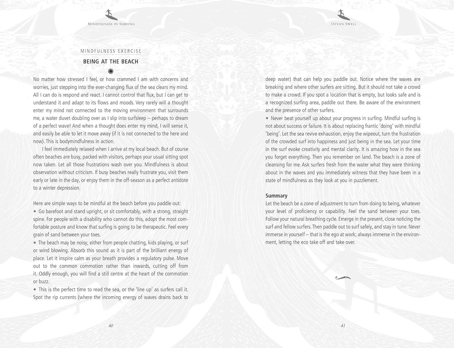 Mindfulness in Surfing : Meditations on Oceans & Blue Health | Sam Bleakley | Backcountry Books