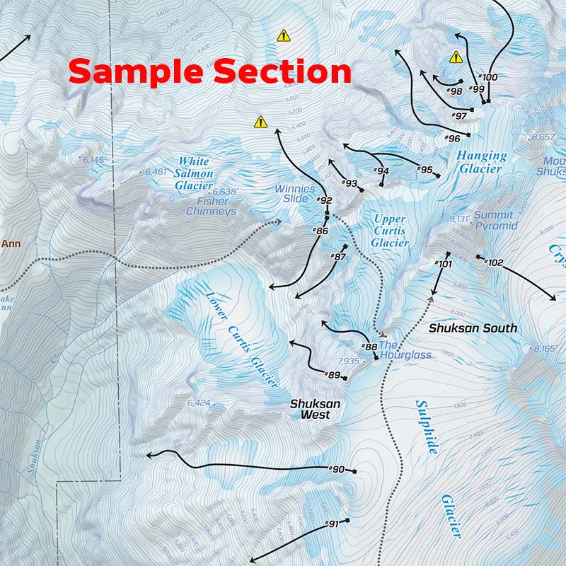 Backcountry Ski Map: Mount Baker, Washington | Beacon Guidebooks