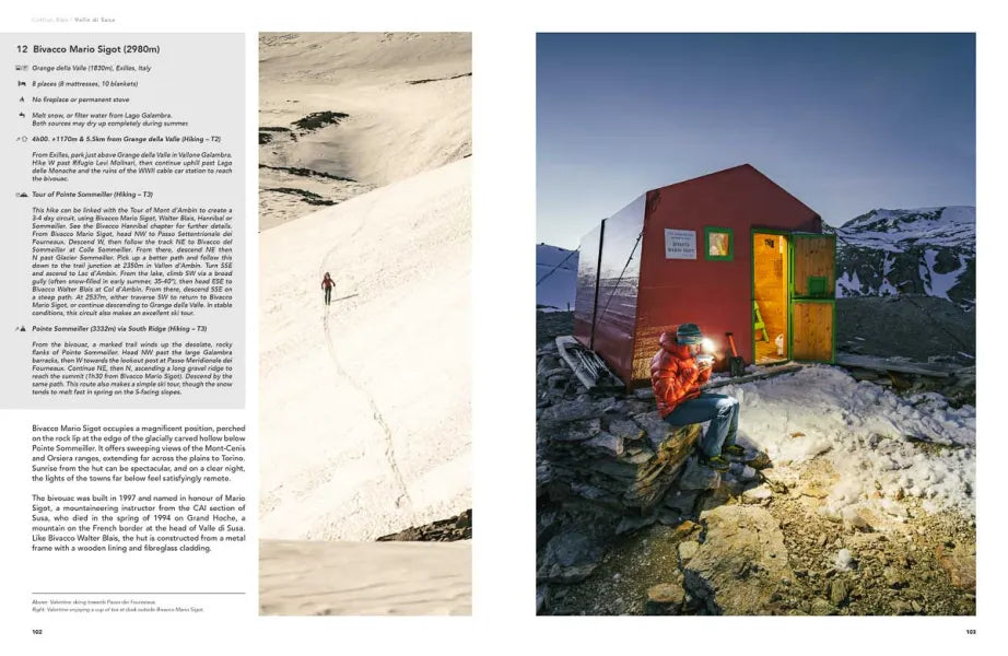Cabin Wild Alpine Bivouac Huts - Volume 1: West - Mediterranean to Mont Blanc | Ben Tibbetts | Backcountry Books
