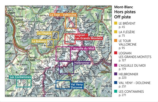 Mont Blanc Off Piste Hors Piste Vamos Guidebook | Backcountry Books