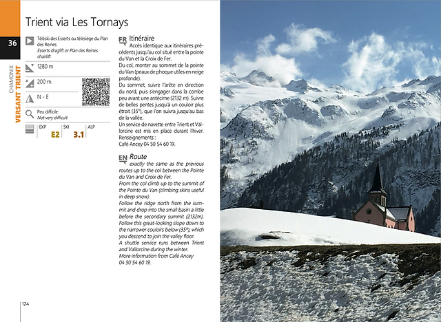 Mont Blanc Off Piste Hors Piste Vamos Guidebook | Backcountry Books