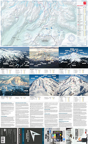 Backcountry Ski Map: Mount Rainier, Washington | Beacon Guidebooks | Backcountry Books
