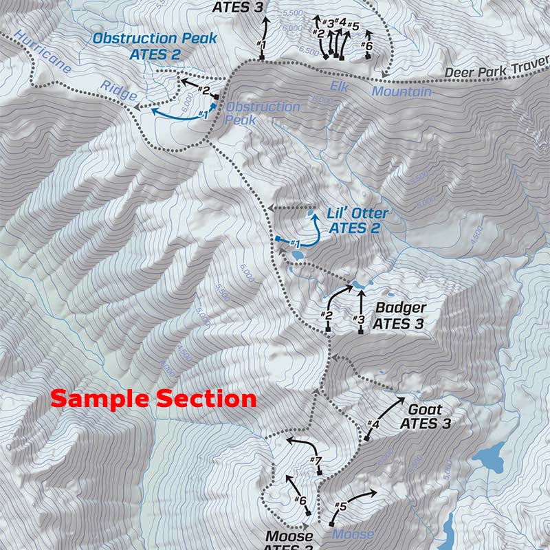 Backcountry Ski Map: Olympic National Park, Washington | Beacon Guidebooks