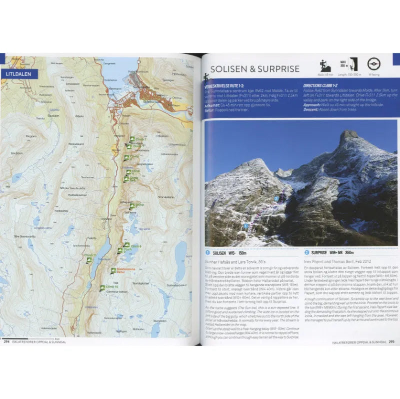 Oppdal and Sunndal Ice Climbing Guidebook | Backcountry Books