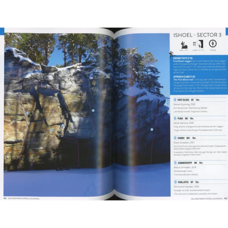 Oppdal and Sunndal Ice Climbing Guidebook | Backcountry Books