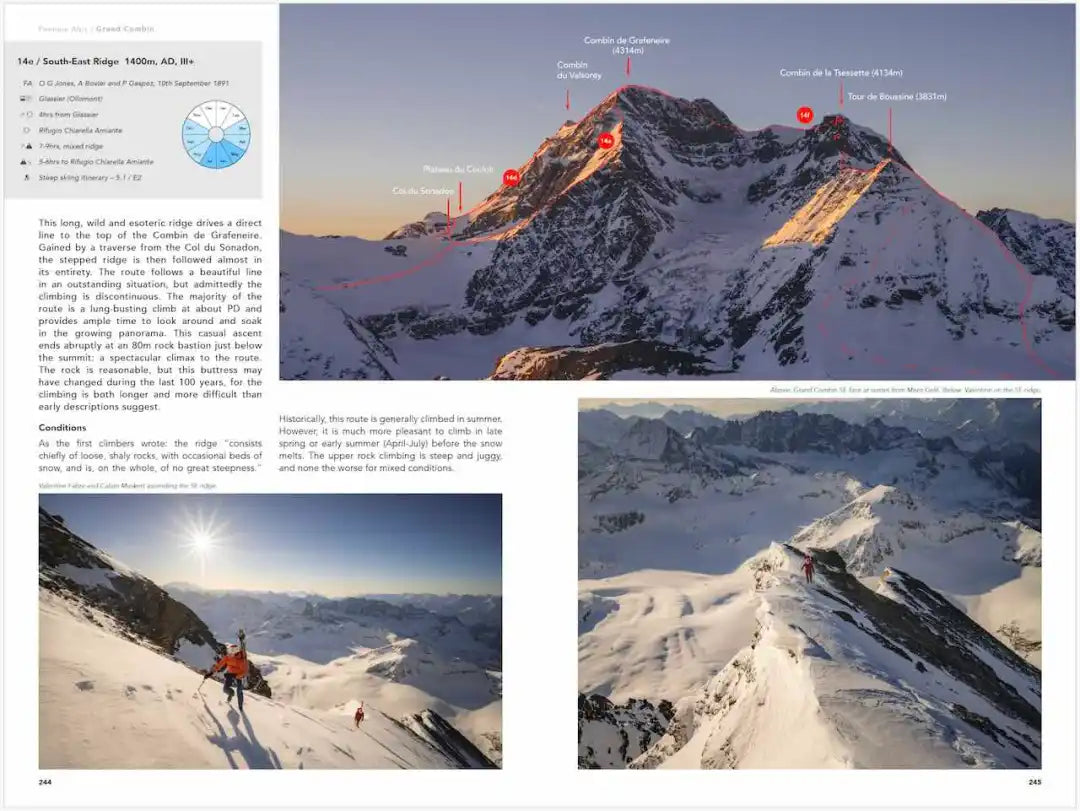 The 4000m Peaks of the Alps Vol 1 West. Ben Tibbetts. Backcountry Books.