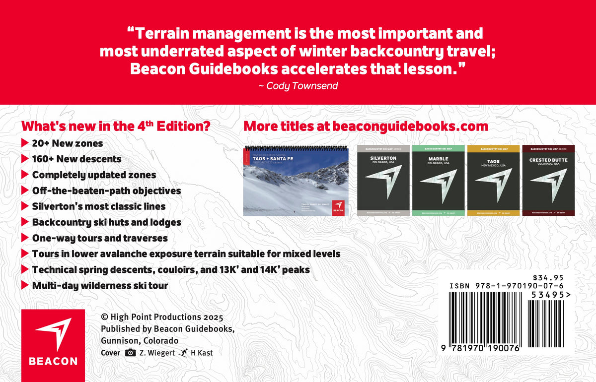 Backcountry Skiing Silverton Guidebook. Beacon Guidebooks | Backcountry Books