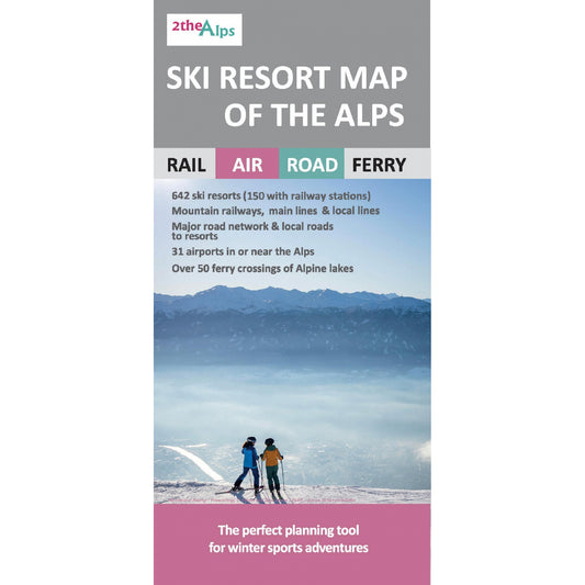 Ski Resort Map of the Alps | Backcountry Books