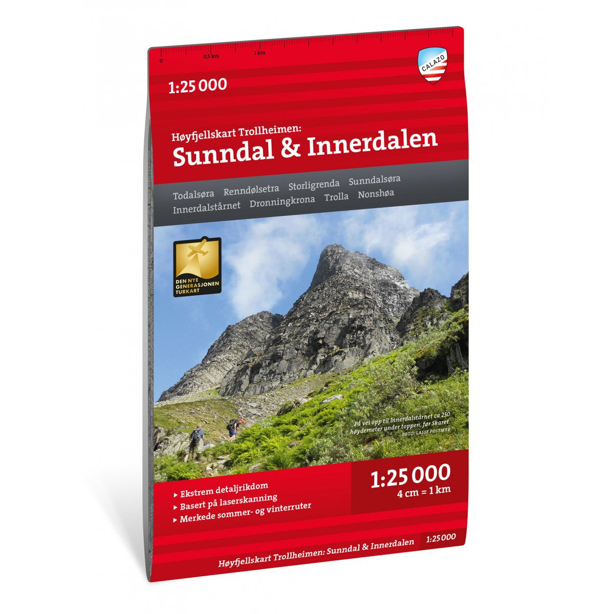 Sunndal Map | Calazo High Mountain Map Sunndal & Innerdalen | Backcountry Books