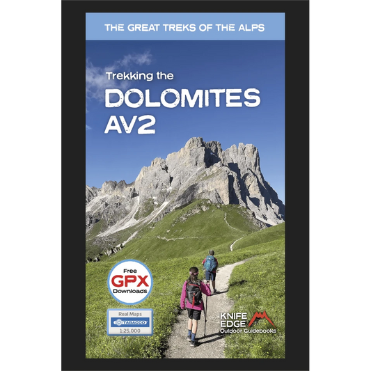Trekking the Dolomites AV2 Guidebook Knife Edge Outdoor | Backcountry Books