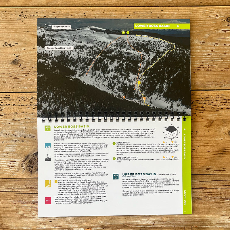 Backcountry Skiing Vail Pass Colorado Beacon Guidebooks | Backcountry Books