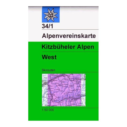 alpenvereinskarte-map-34-1-kitzbuhel-alps-west-ski | Backcountry Books