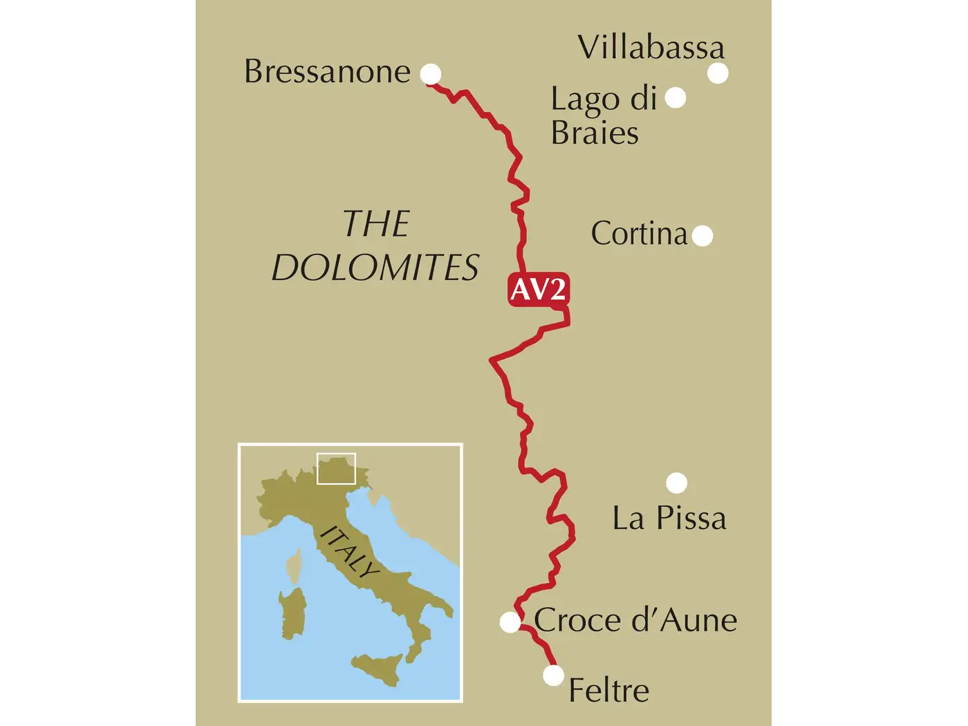 Alta Via 2 Trekking in the Dolomites Guide Book | Backountry Books