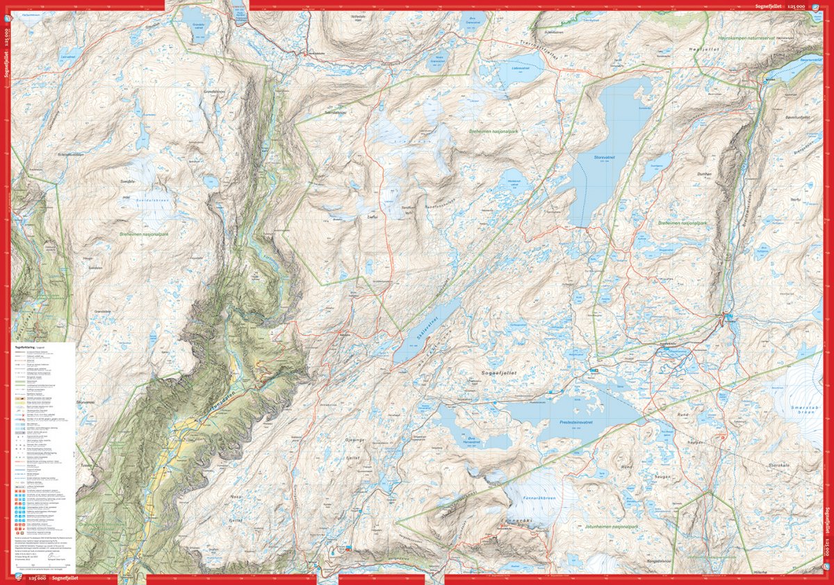 Hurrungane Map 1:25 000 Calazo | Backcountry Books