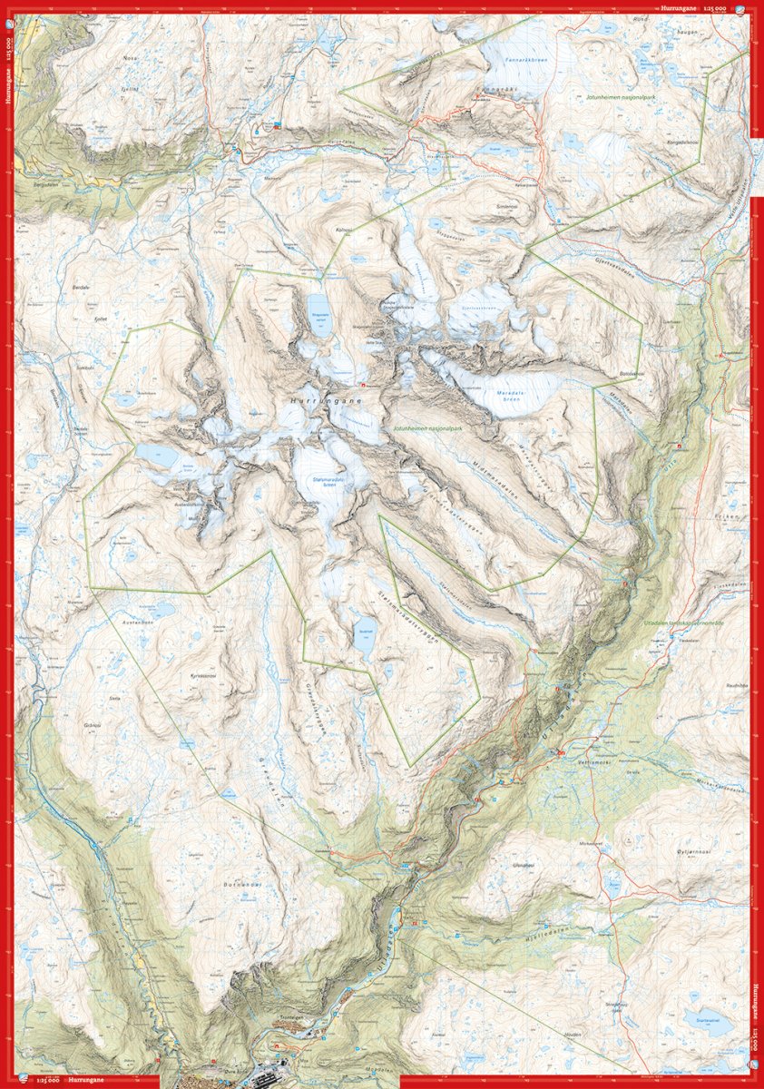 Hurrungane Map 1:25 000 Calazo | Backcountry Books