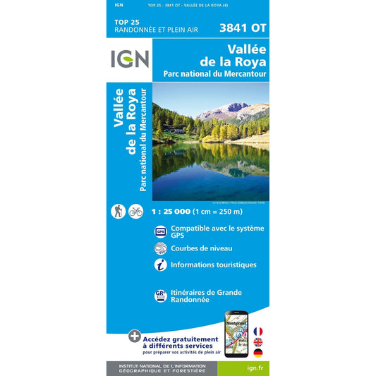 IGN 3841 OT Vallee de la Roya Parc National Mercantour | Backcountry Books