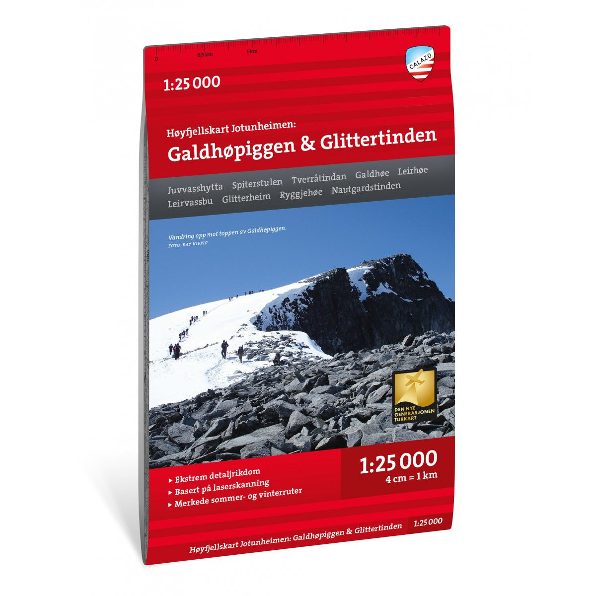 Jotunheimen Map Galdhopiggen and Glittertinden | Backcountry Books