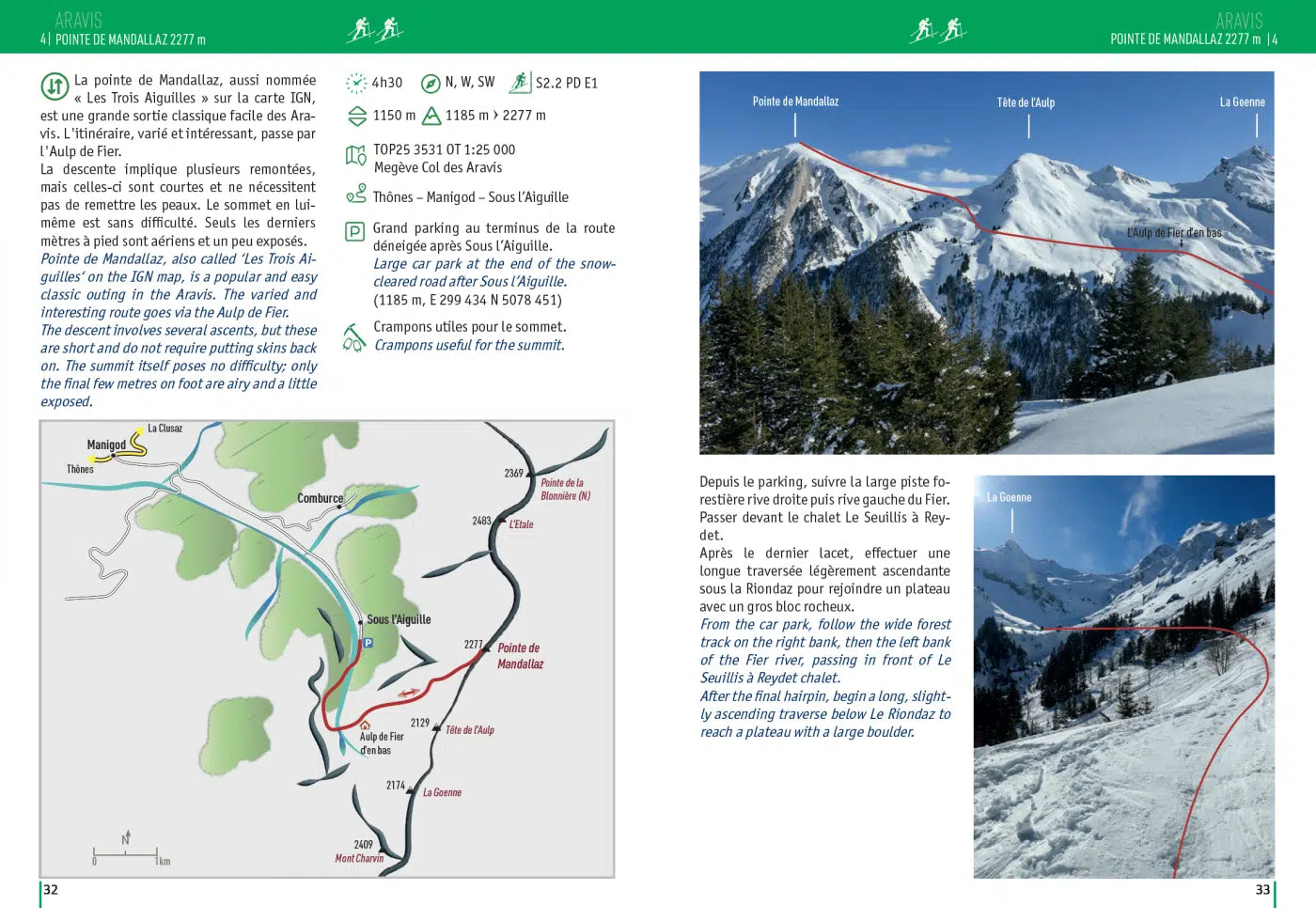 Ski Touring from Mont-Blanc to Leman - Aravis, Bornes, Chablais & Haut-Giffre Guidebook | Backcountry Books