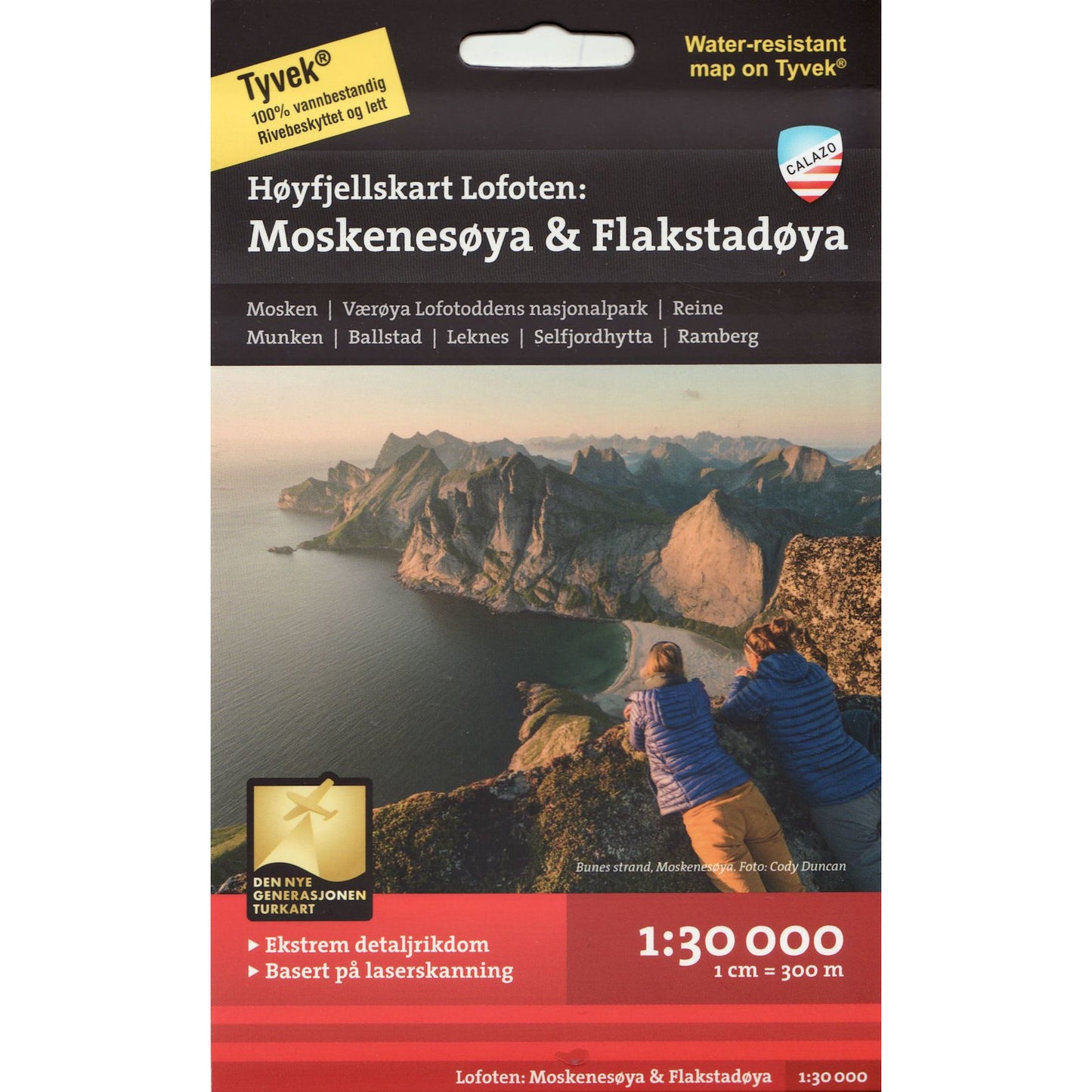 Lofoten Map | Calazo Moskenesoya and Flakstadoya Lofoten Backcountry Books