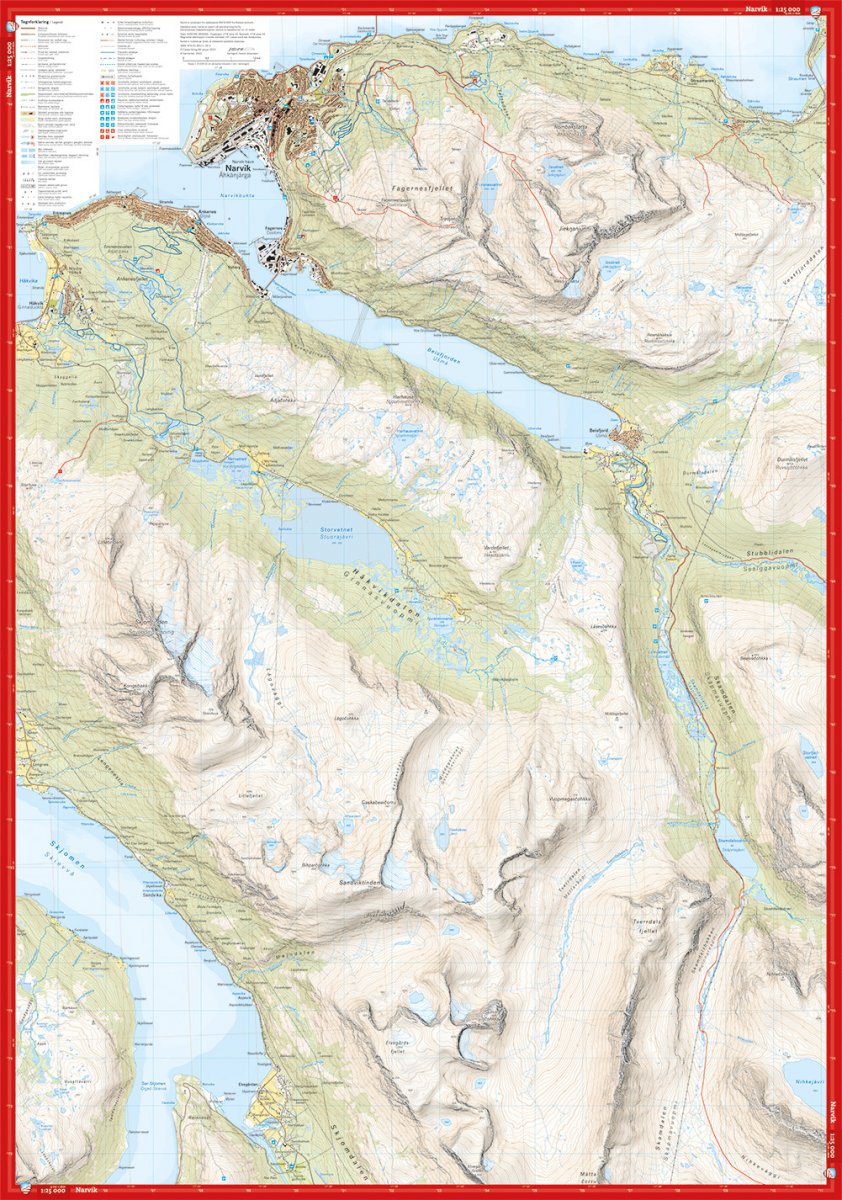 Calazo Narvik High Mountain Map | Backcountry Books