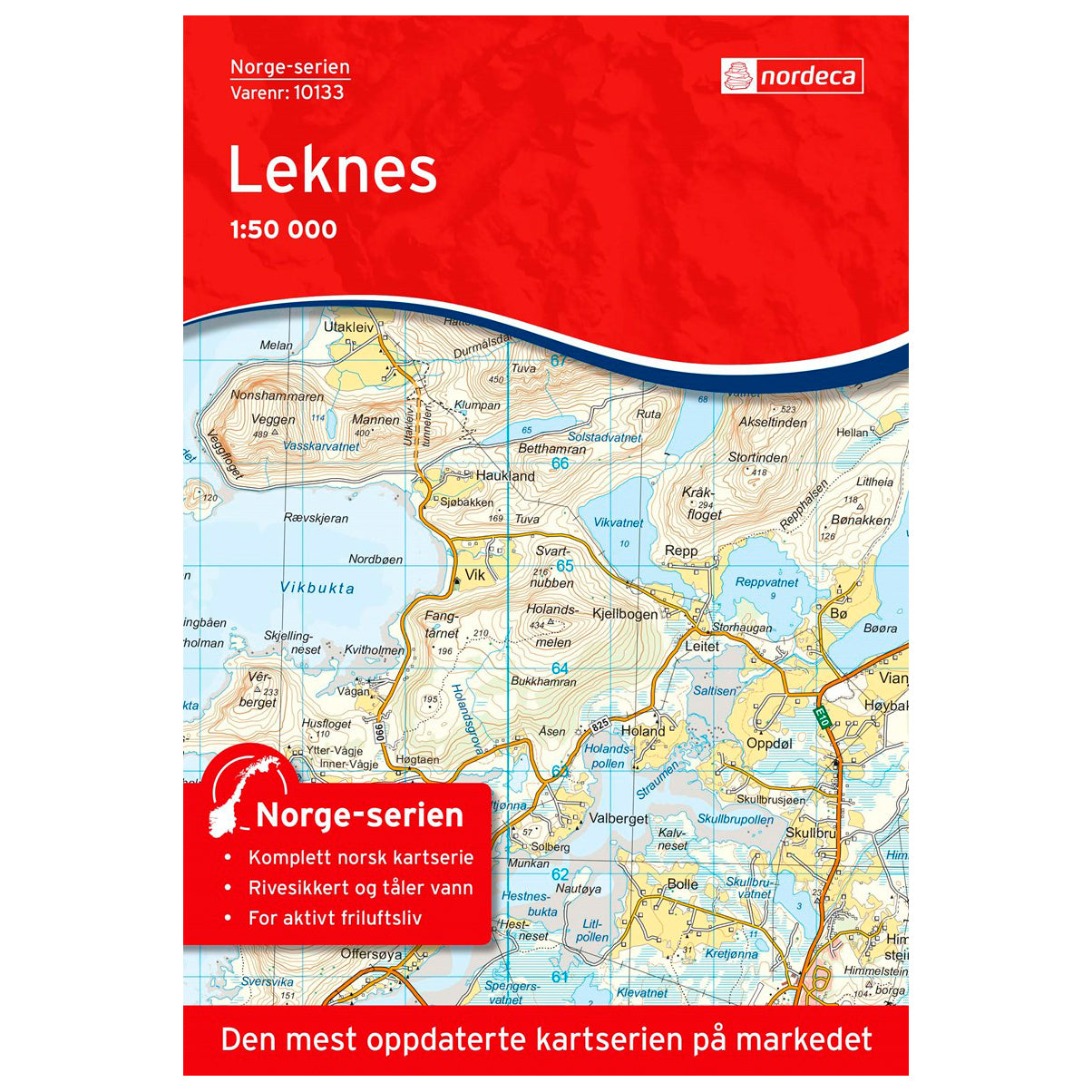 Lofoten Map Nordeca Leknes 10133 | Backcountry Books