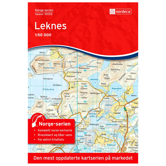 Lofoten Map Nordeca Leknes 10133 | Backcountry Books