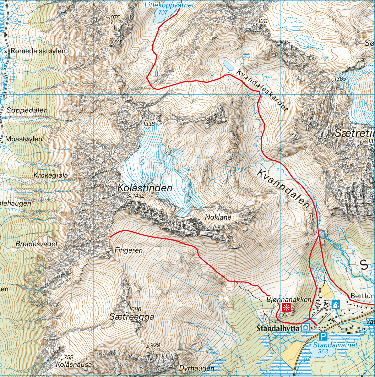 Sunnmore Alps Map Orsta and Volda | Backcountry Books